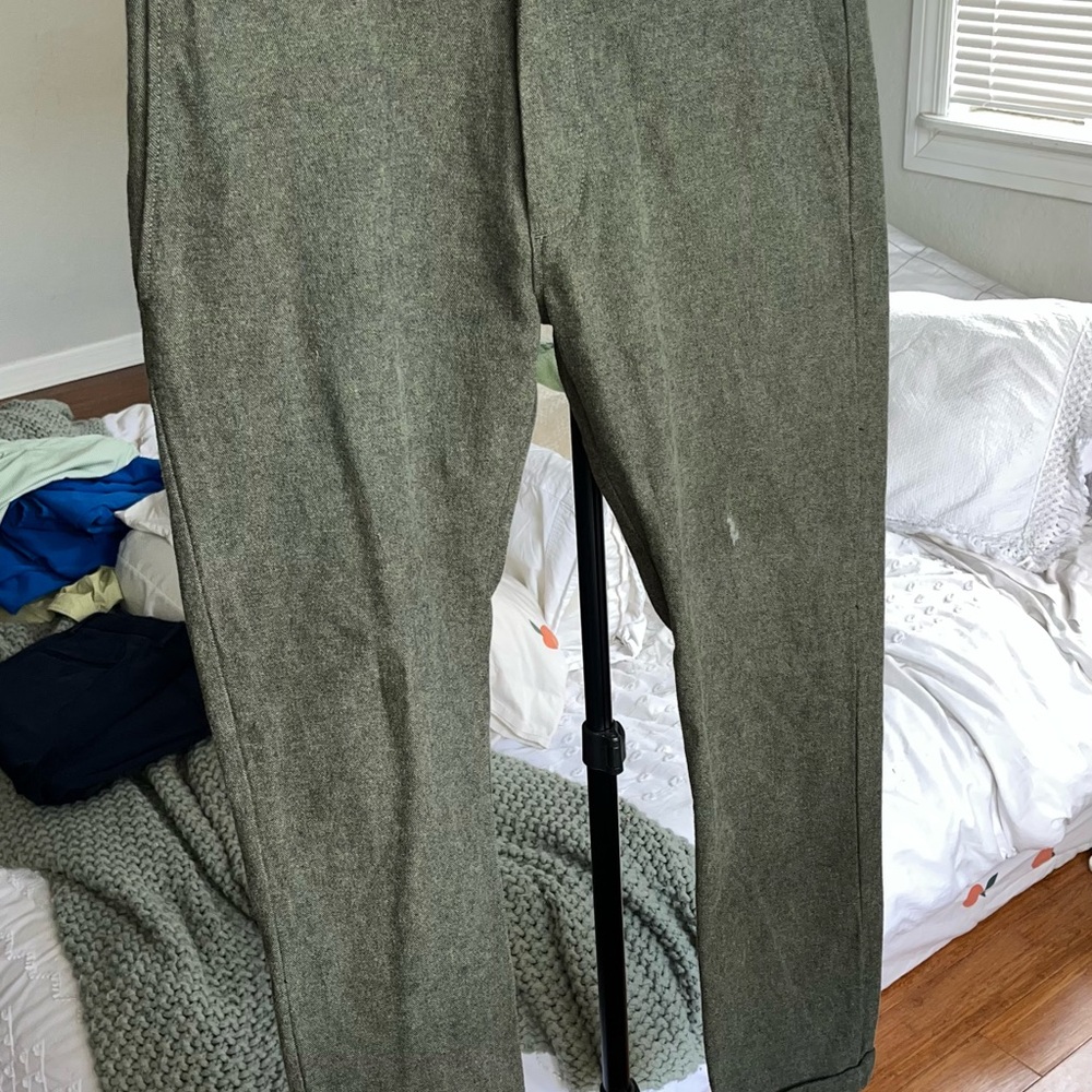 Men's Olive Green Pants - J.Crew